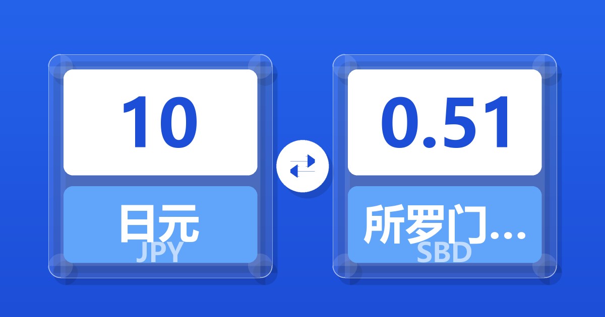 10日元兑所罗门群岛元