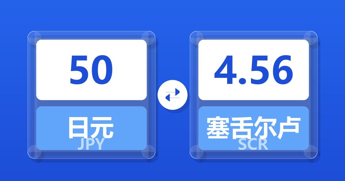 50日元兑塞舌尔卢比