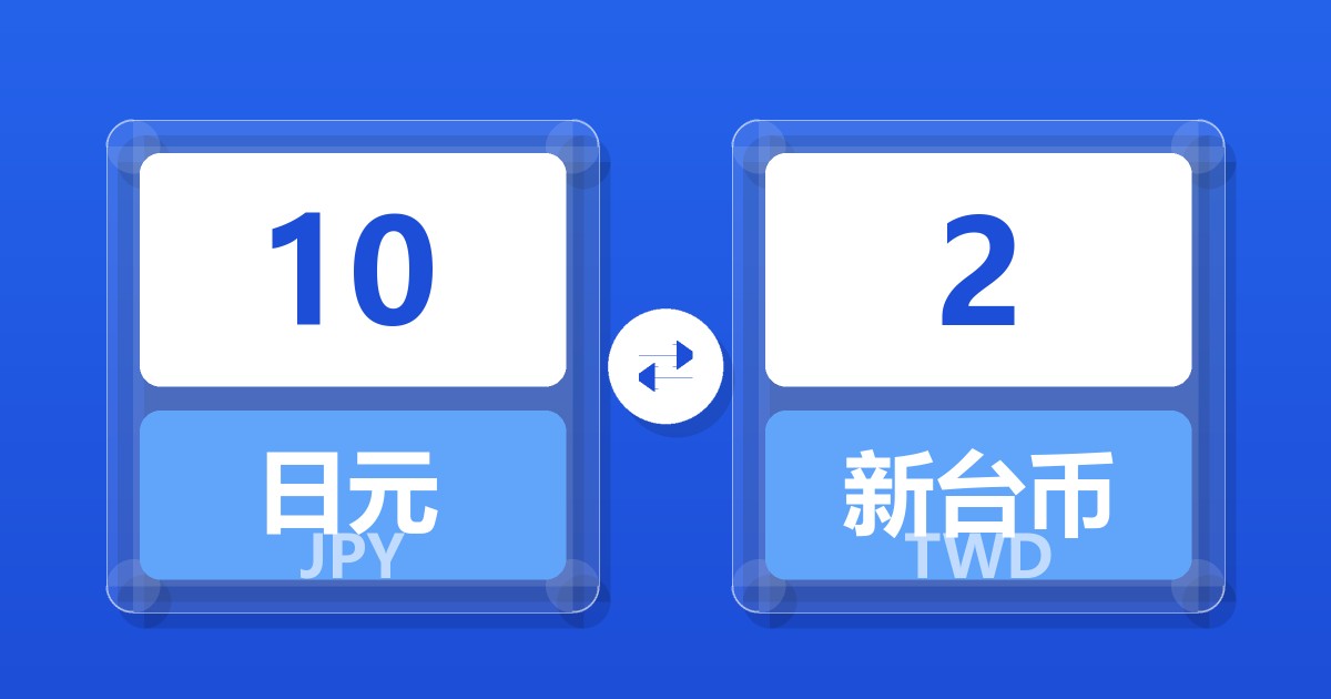 10日元兑新台币