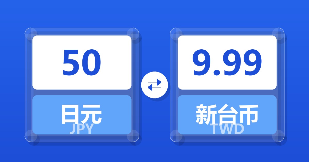 50日元兑新台币