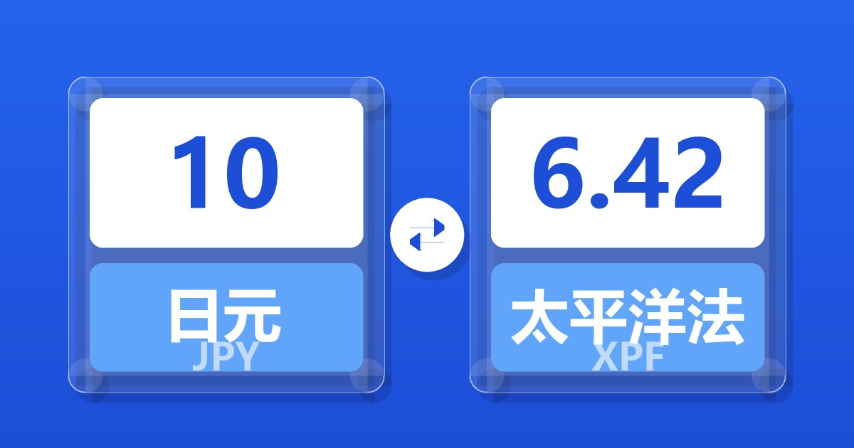 10日元兑太平洋法郎