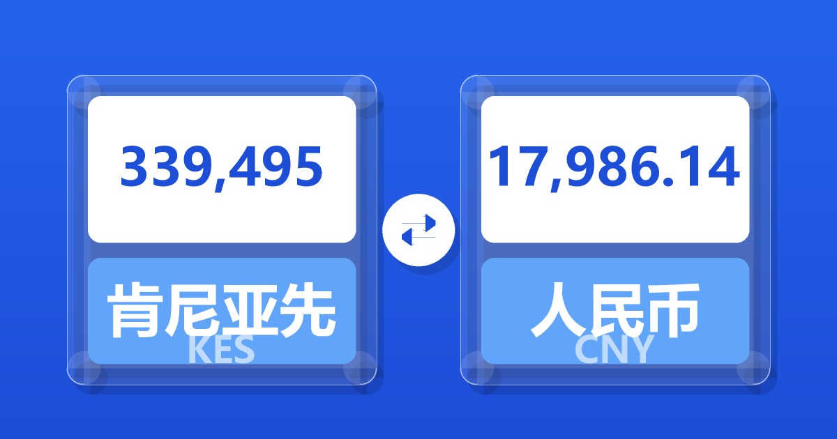 339,495肯尼亚先令兑人民币