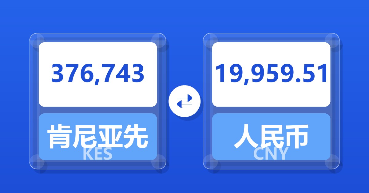 376,743肯尼亚先令兑人民币