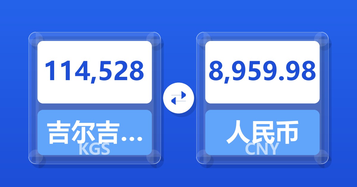 114,528吉尔吉斯斯坦索姆兑人民币