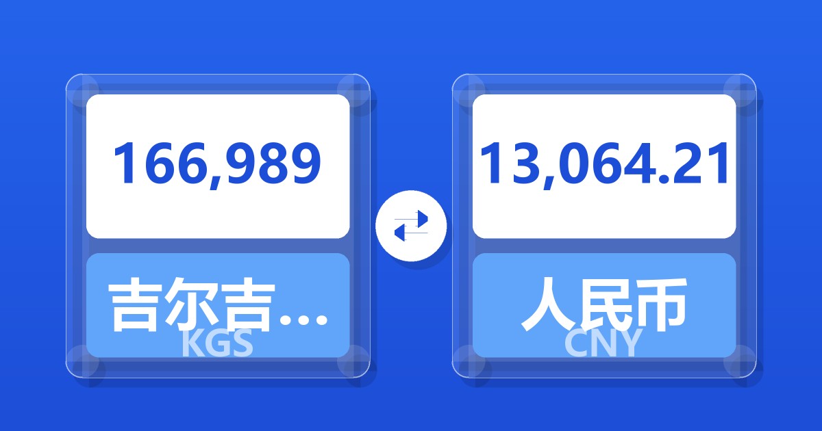 166,989吉尔吉斯斯坦索姆兑人民币