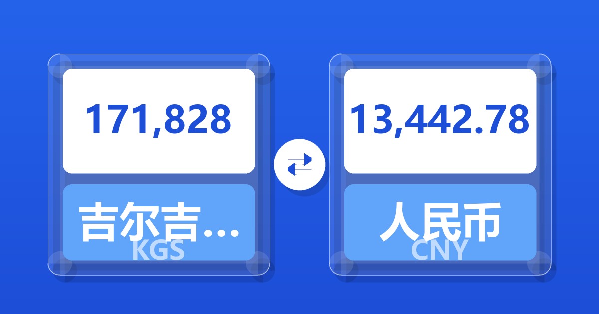 171,828吉尔吉斯斯坦索姆兑人民币