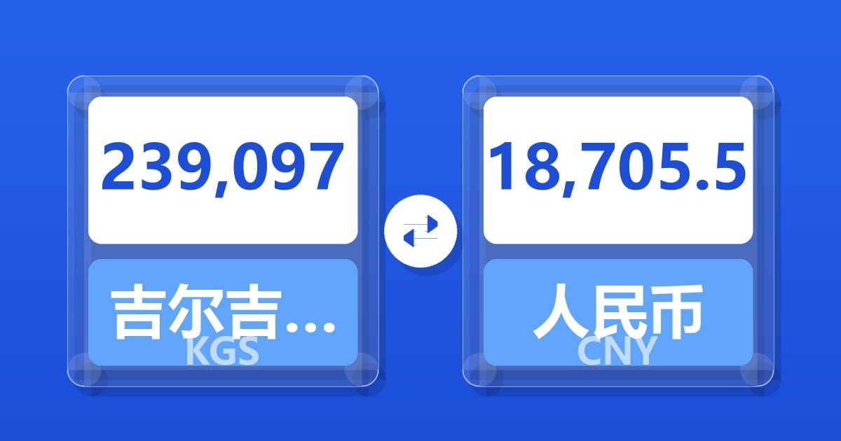 239,097吉尔吉斯斯坦索姆兑人民币