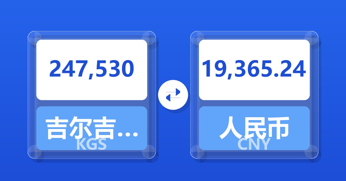 247,530吉尔吉斯斯坦索姆兑人民币