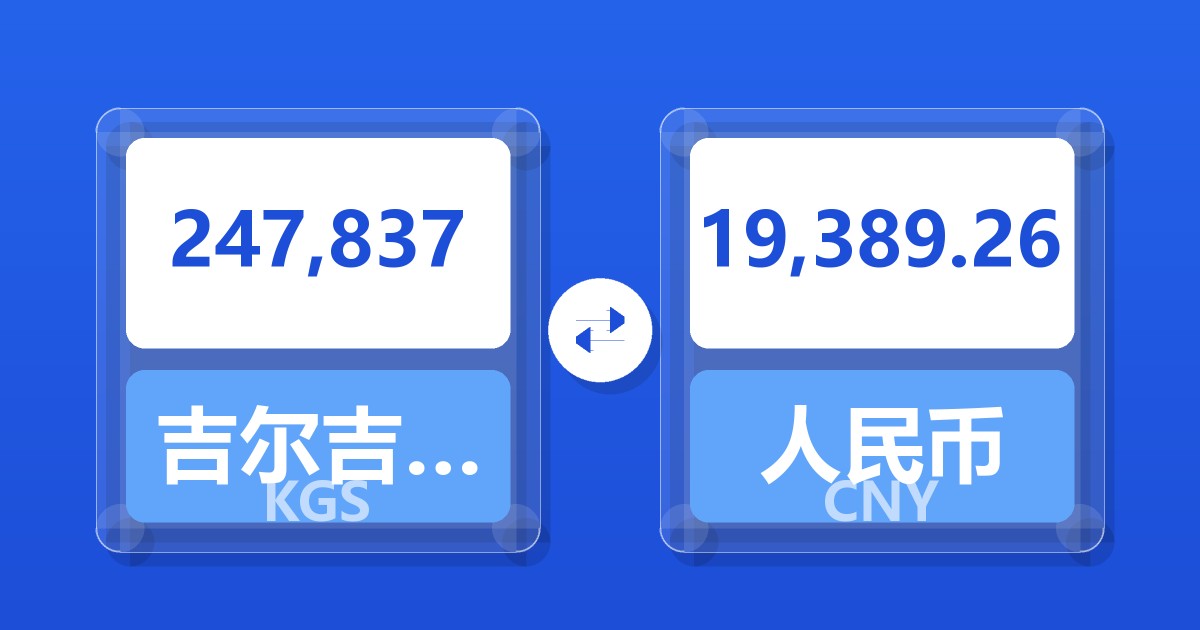 247,837吉尔吉斯斯坦索姆兑人民币