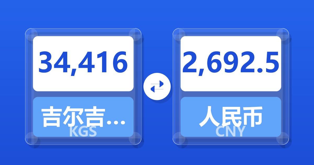 34,416吉尔吉斯斯坦索姆兑人民币