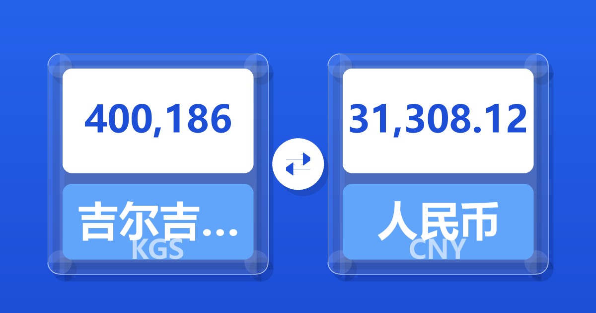 400,186吉尔吉斯斯坦索姆兑人民币