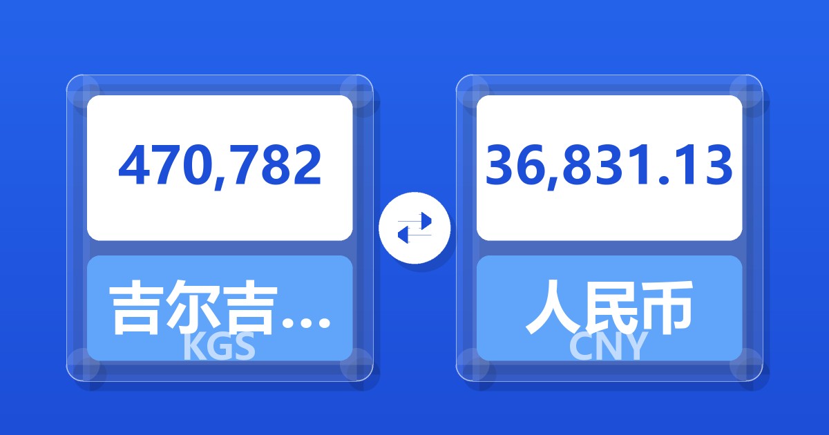 470,782吉尔吉斯斯坦索姆兑人民币
