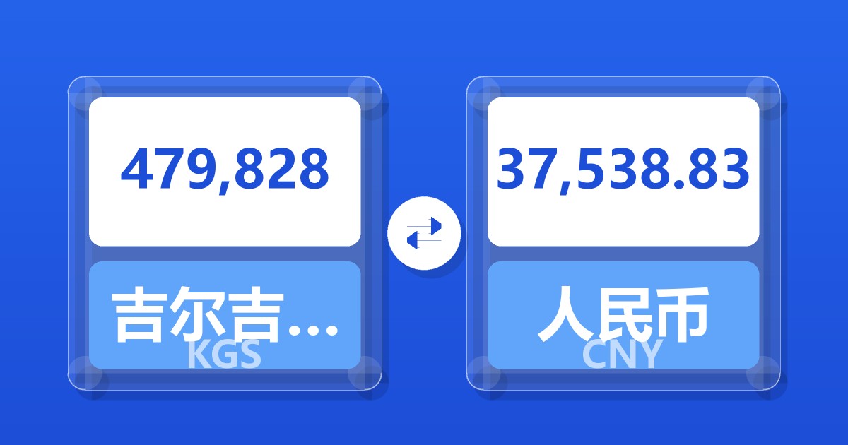 479,828吉尔吉斯斯坦索姆兑人民币