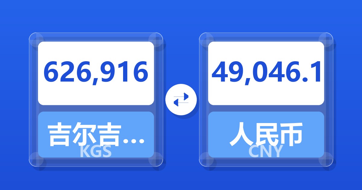 626,916吉尔吉斯斯坦索姆兑人民币