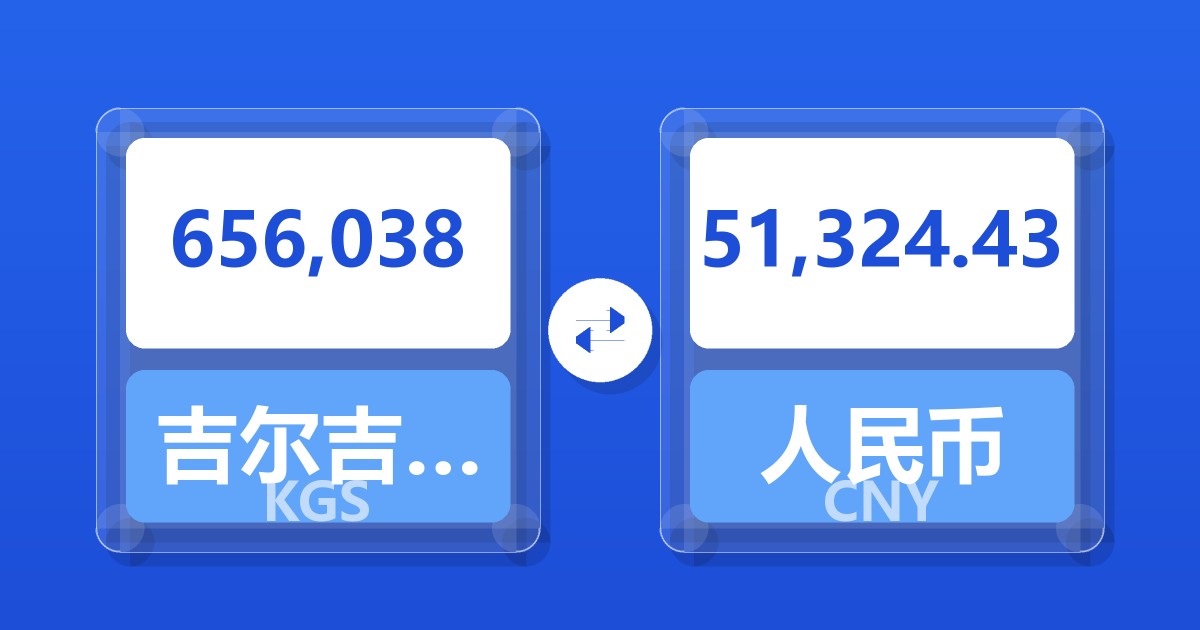 656,038吉尔吉斯斯坦索姆兑人民币