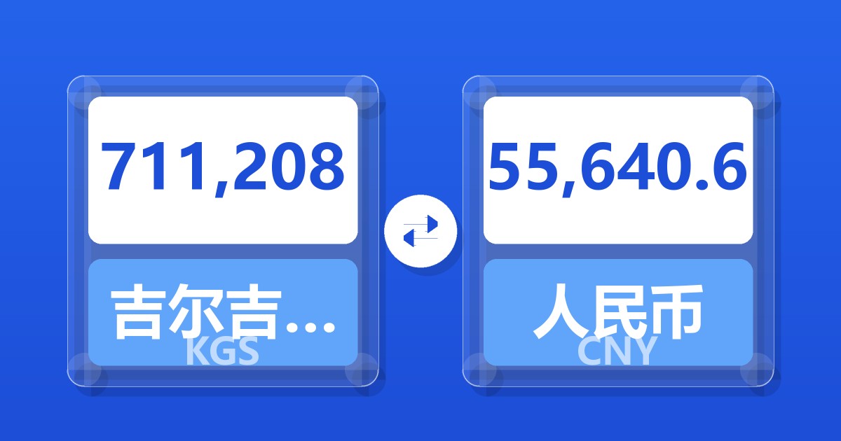 711,208吉尔吉斯斯坦索姆兑人民币