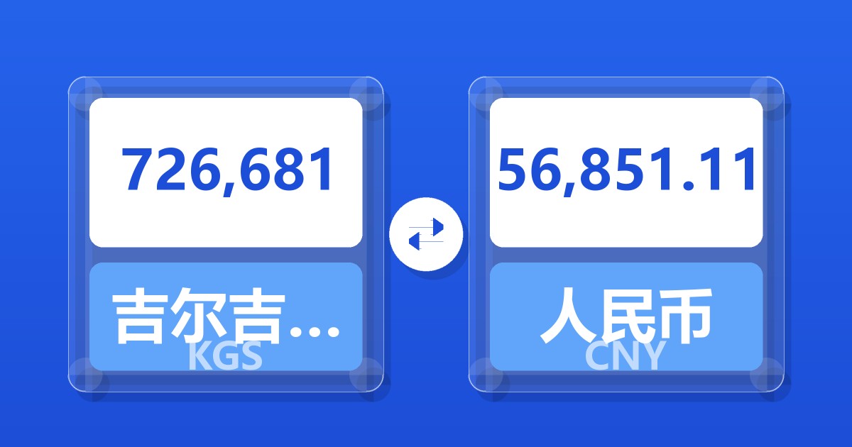 726,681吉尔吉斯斯坦索姆兑人民币