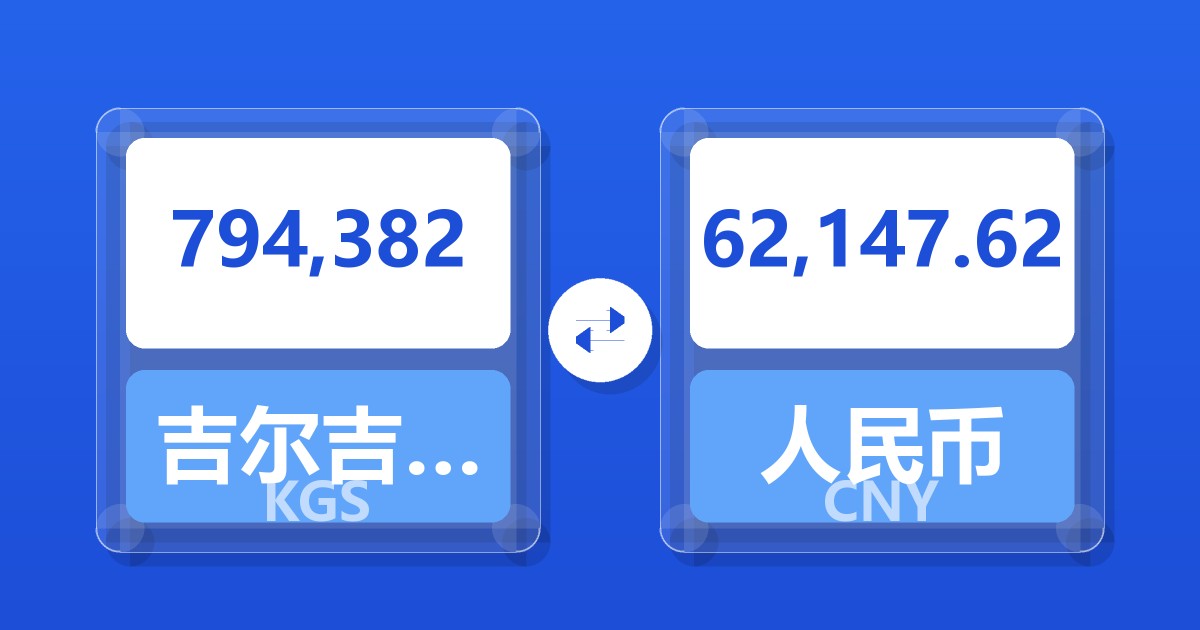 794,382吉尔吉斯斯坦索姆兑人民币