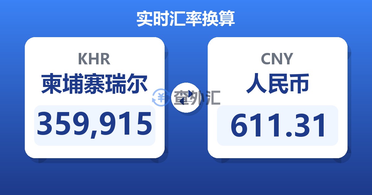 359,915柬埔寨瑞尔兑人民币