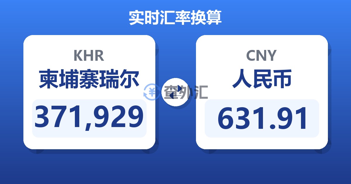 371,929柬埔寨瑞尔兑人民币