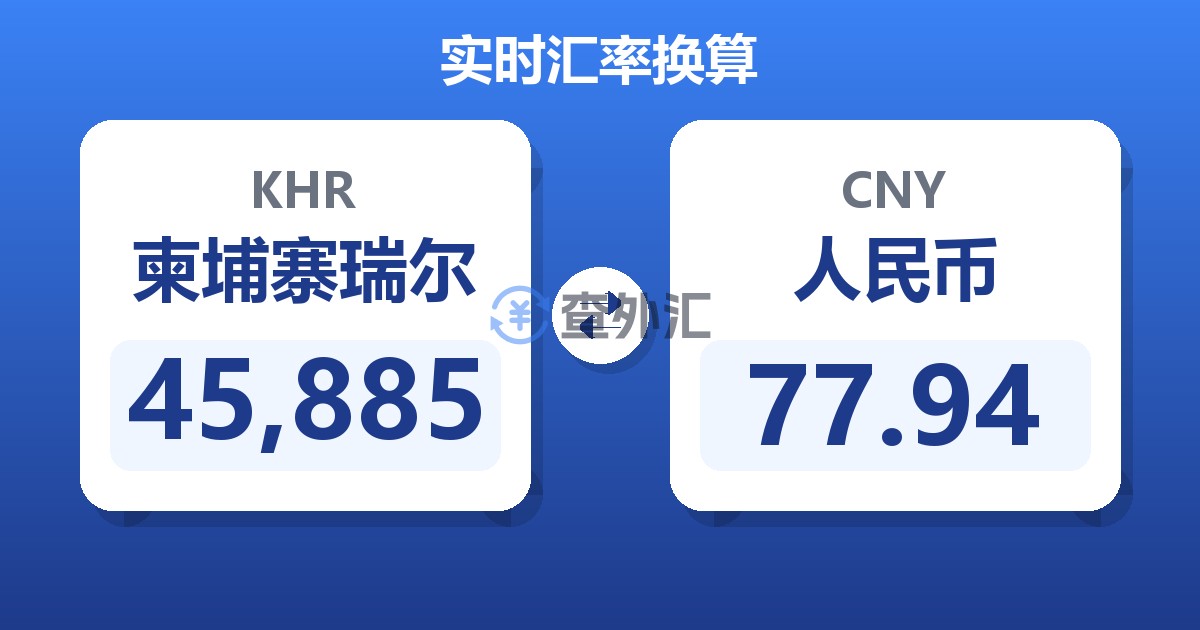 45,885柬埔寨瑞尔兑人民币
