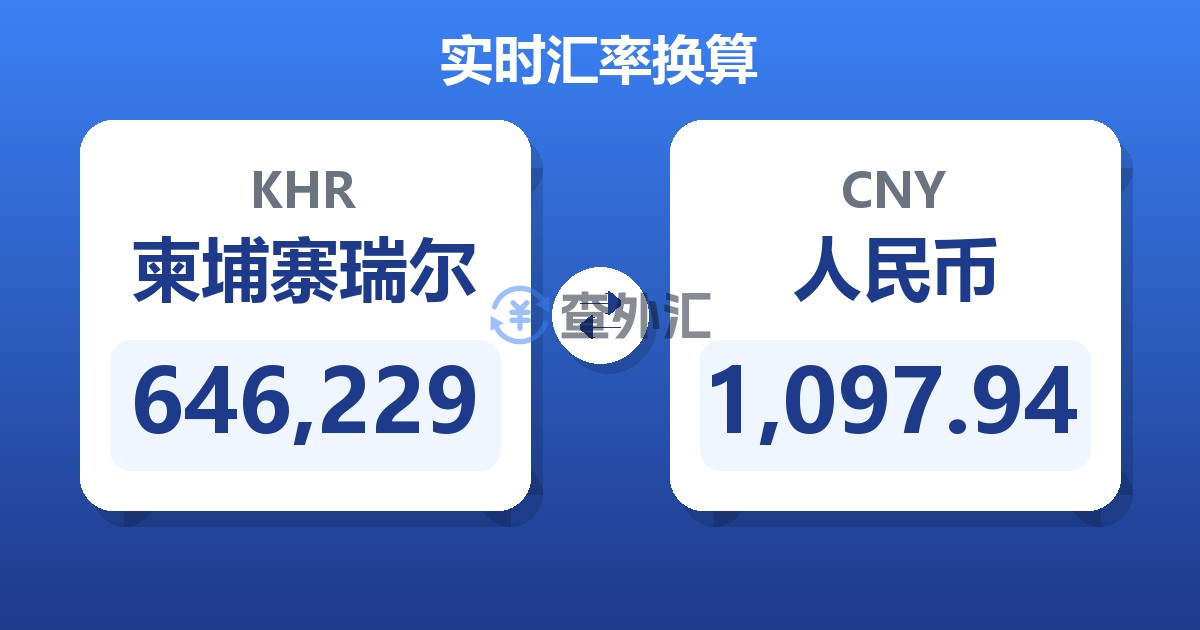 646,229柬埔寨瑞尔兑人民币