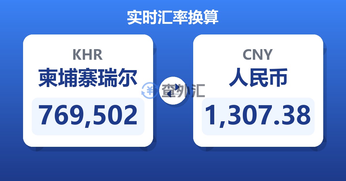 769,502柬埔寨瑞尔兑人民币