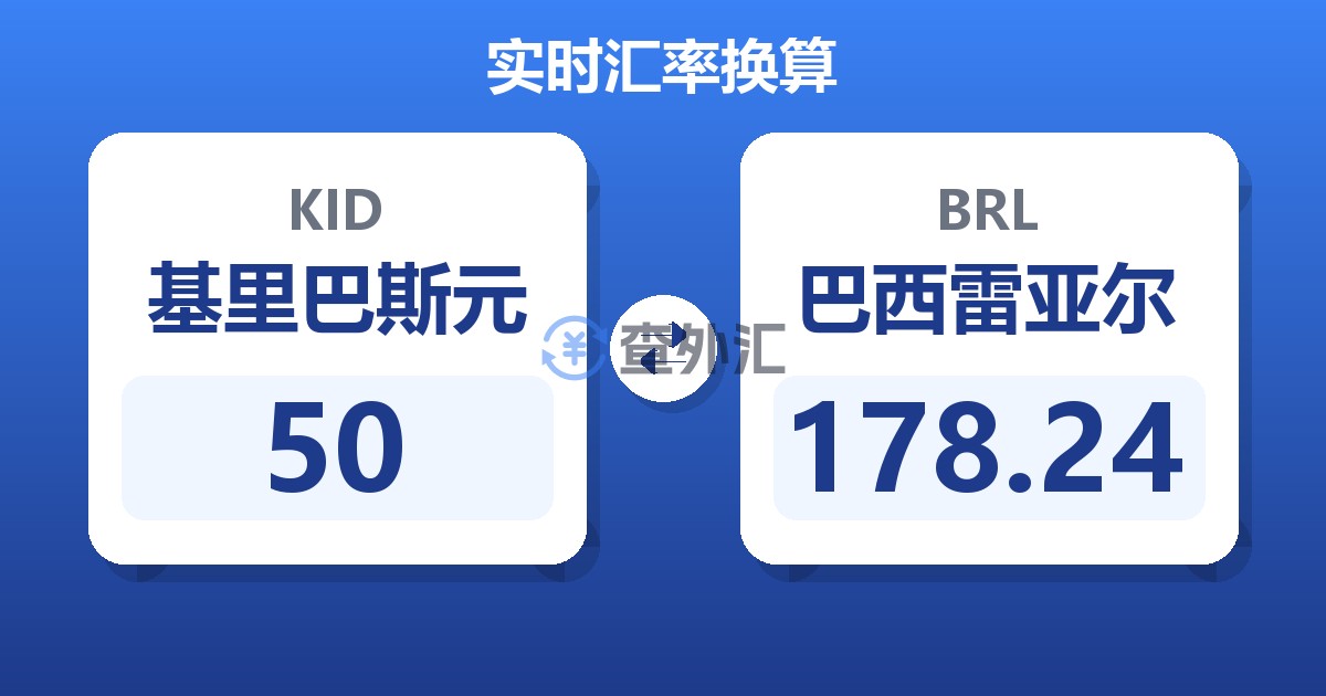 50基里巴斯元兑巴西雷亚尔