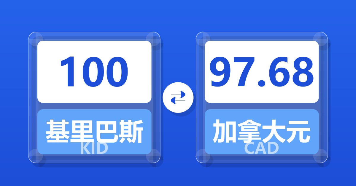 100基里巴斯元兑加拿大元