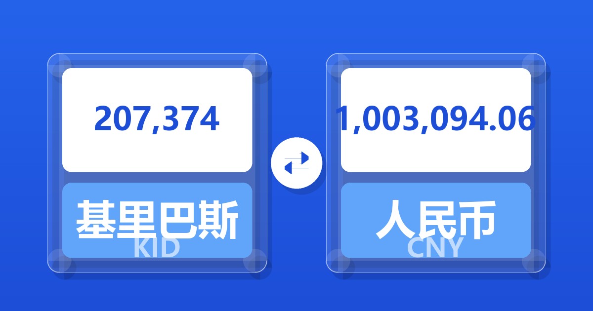 207,374基里巴斯元兑人民币