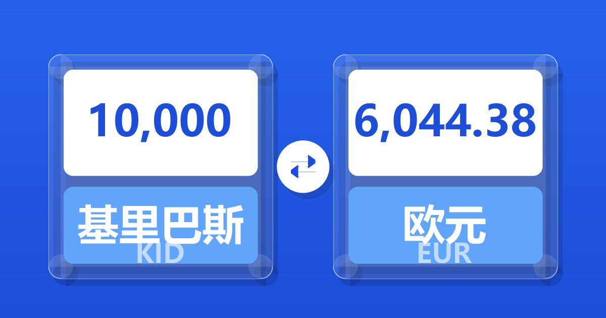 10,000基里巴斯元兑欧元
