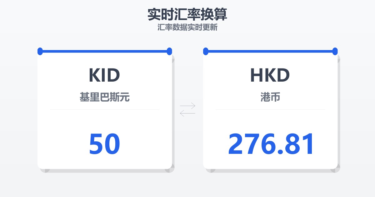 50基里巴斯元兑港币