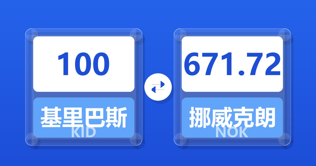100基里巴斯元兑挪威克朗