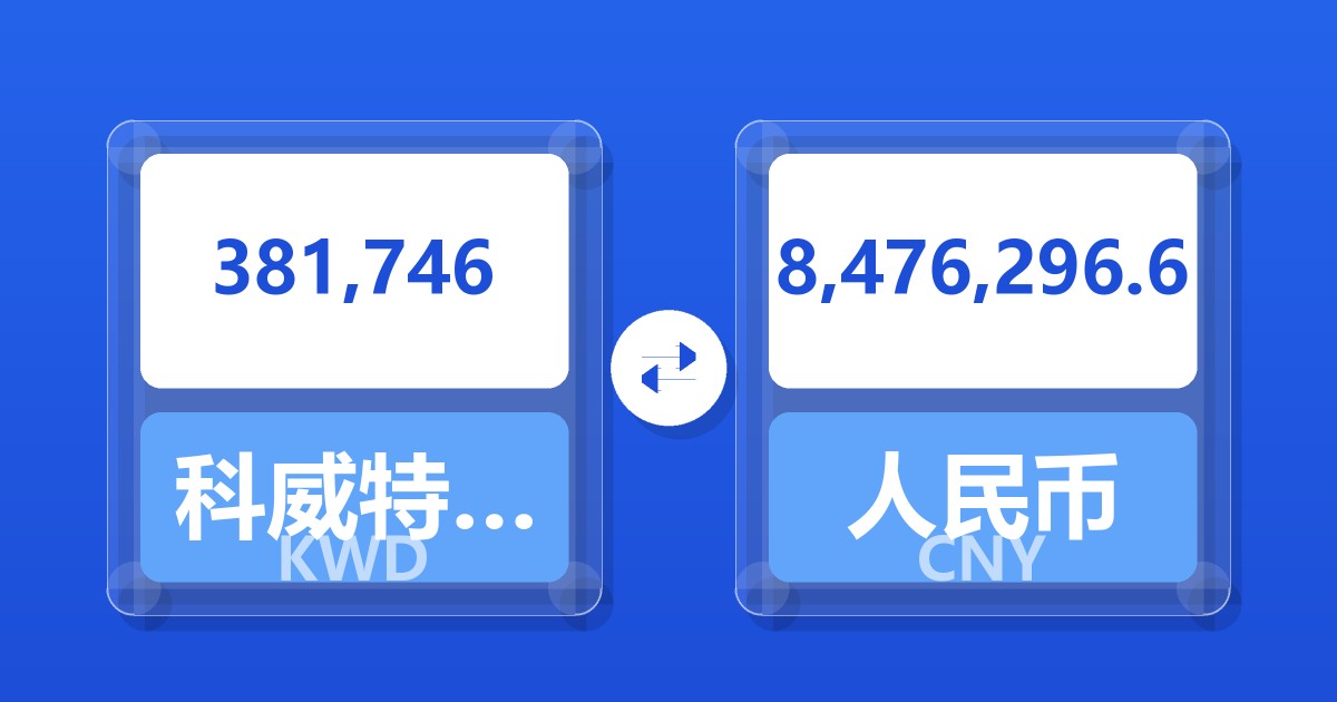 381,746科威特第纳尔兑人民币