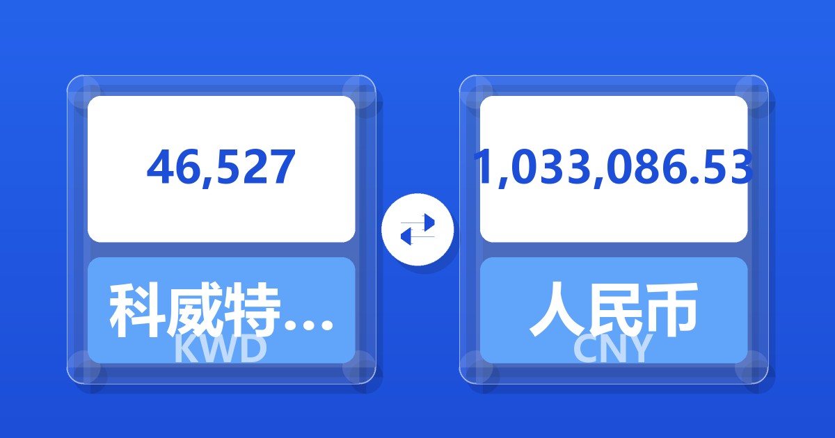46,527科威特第纳尔兑人民币