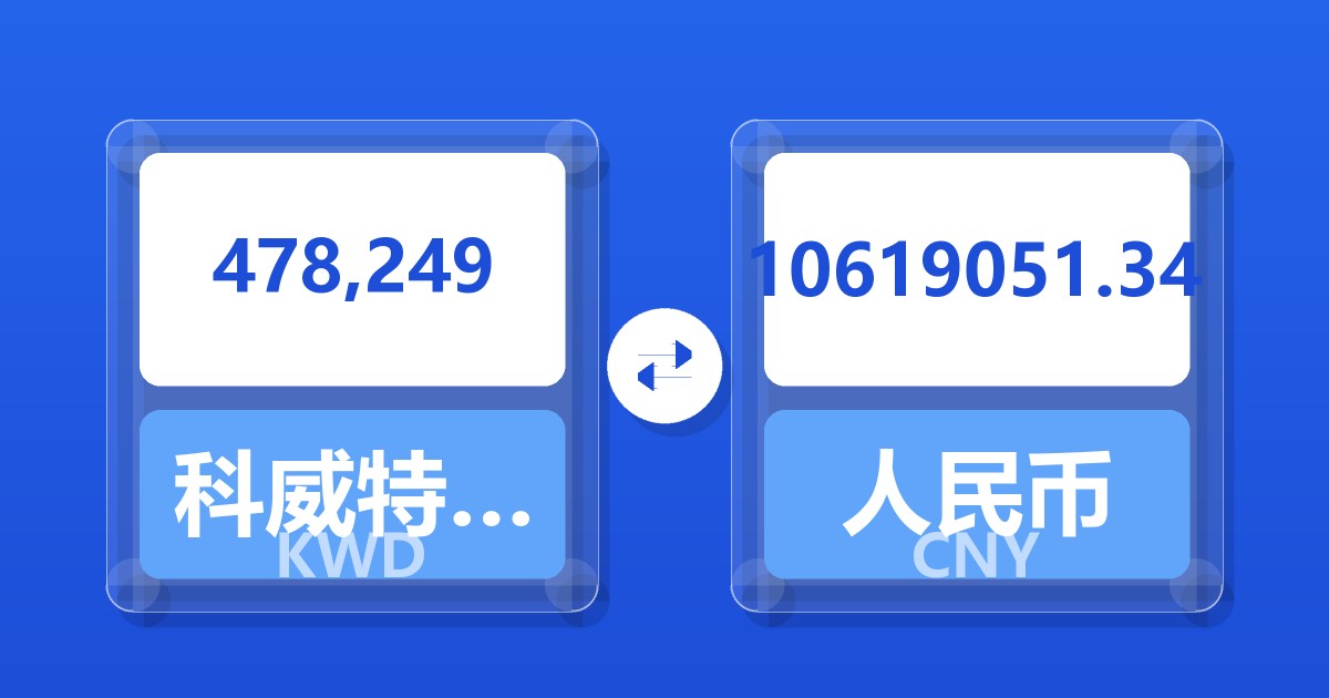 478,249科威特第纳尔兑人民币