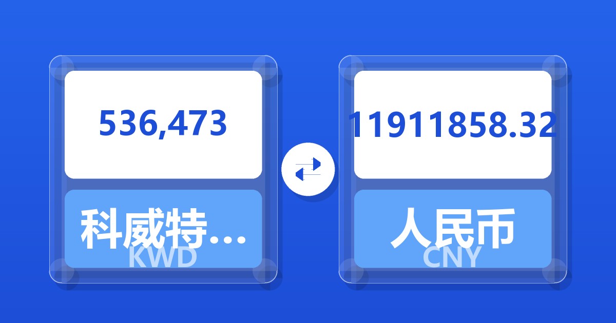536,473科威特第纳尔兑人民币