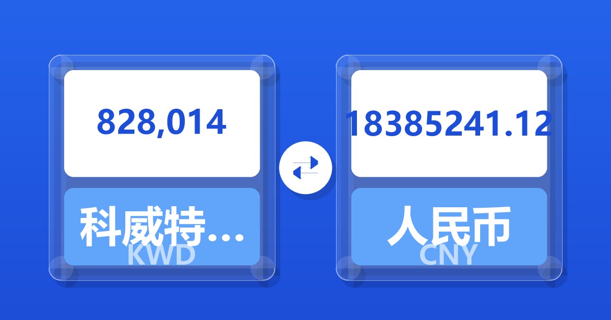 828,014科威特第纳尔兑人民币