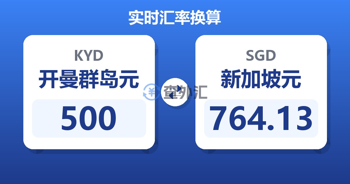 500开曼群岛元兑新加坡元