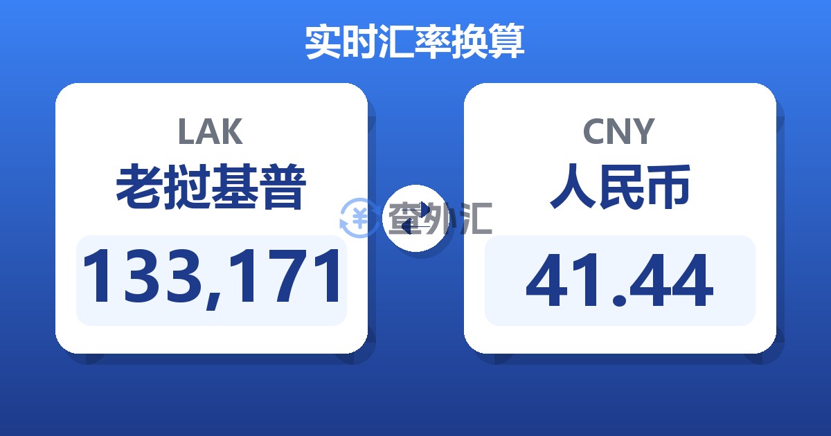133,171老挝基普兑人民币