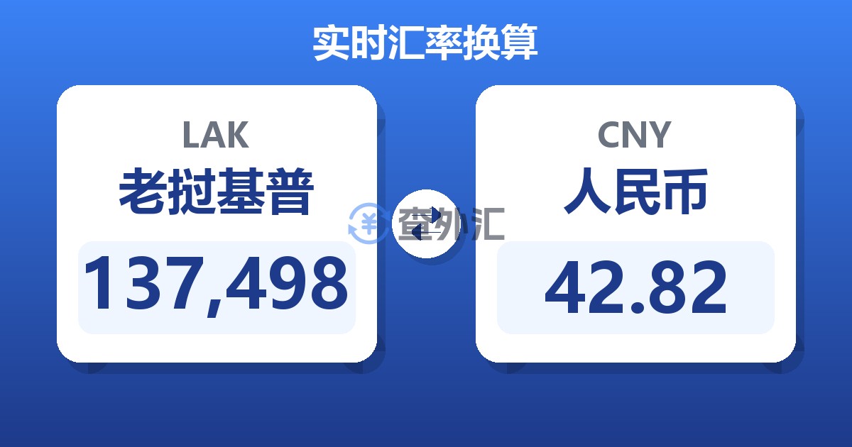 137,498老挝基普兑人民币