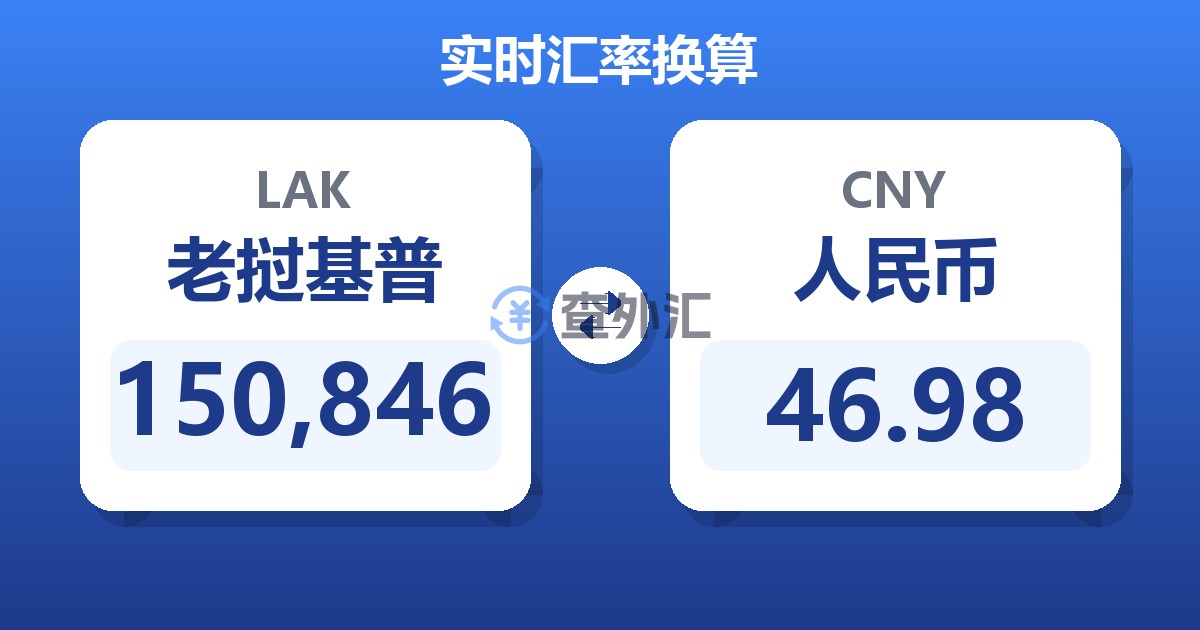 150,846老挝基普兑人民币