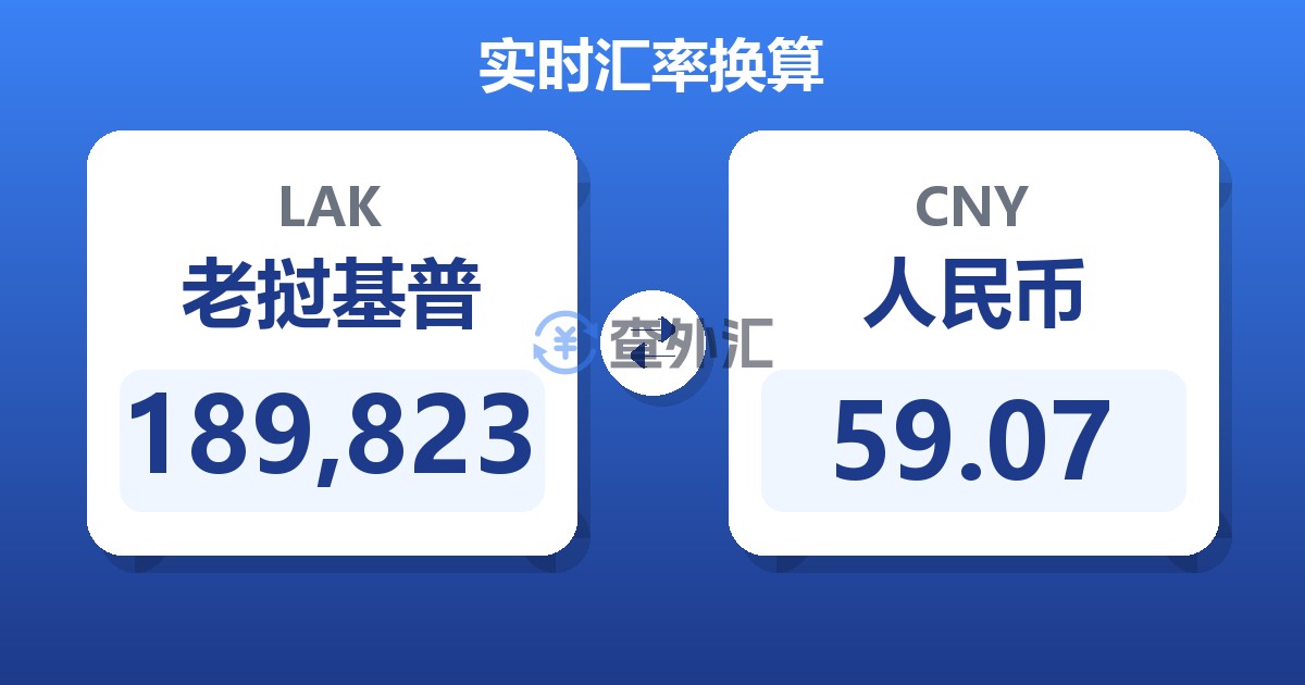 189,823老挝基普兑人民币