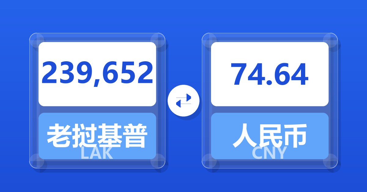 239,652老挝基普兑人民币