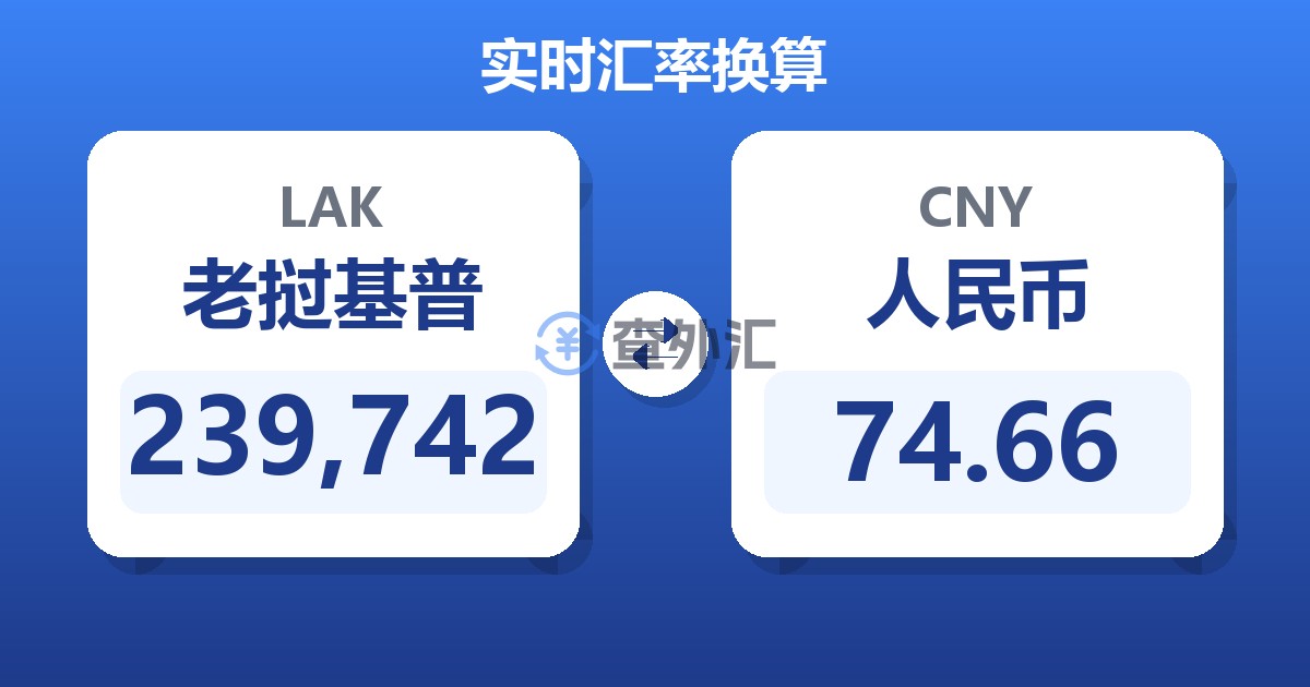 239,742老挝基普兑人民币