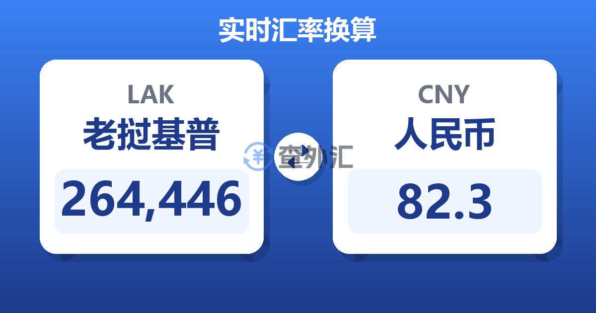 264,446老挝基普兑人民币