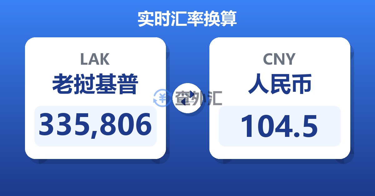 335,806老挝基普兑人民币