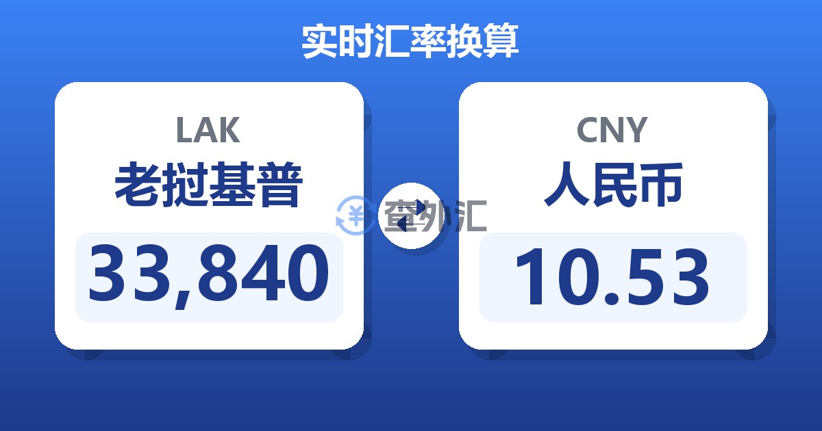 33,840老挝基普兑人民币