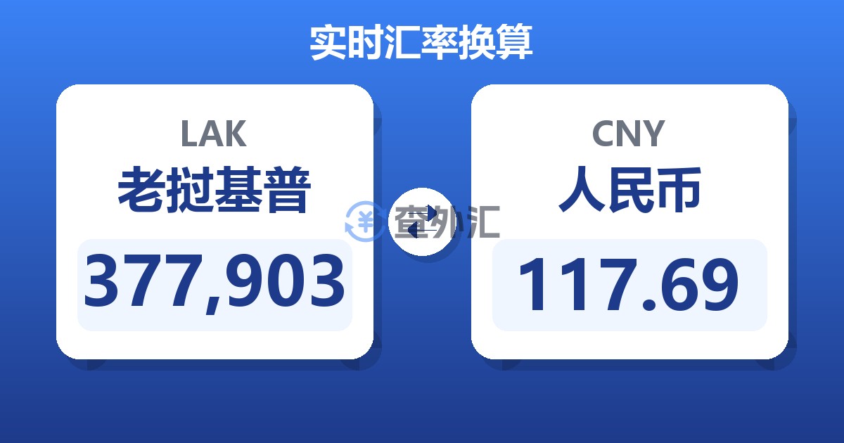 377,903老挝基普兑人民币
