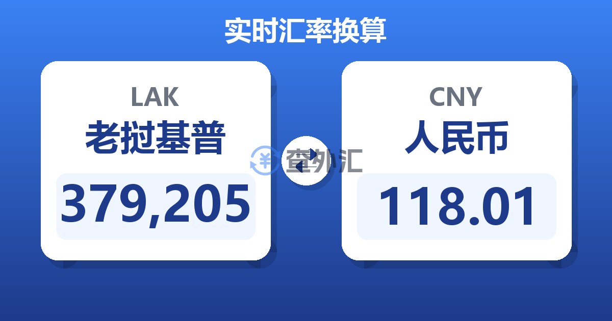 379,205老挝基普兑人民币